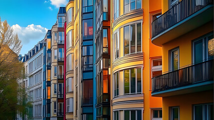 Obraz premium expensive luxury apartment buildings in berlin cologne hamburg munich&nbsp;