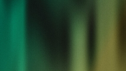 green and gold abstract shape,Dark grainy background, wide banner noise texture poster header cover...