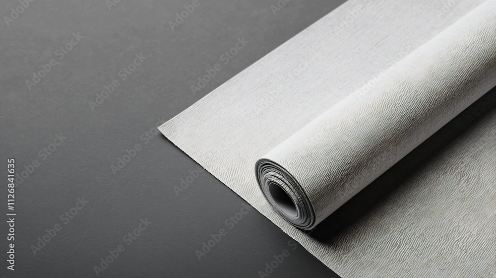 Poster minimalist roll up banner or display mockup featuring a clean contemporary design with grayscale abs