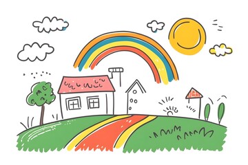 illustration, design, vector, nature, travel, sky, horizontal, landscape, art, science, drawing, vignetting, graphic, scenery, mosque, architecture, background, tree, child, adventure, environment,