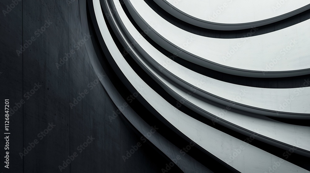 Poster sleek and dynamic urban roll up design featuring bold lines geometric patterns and modern architectu