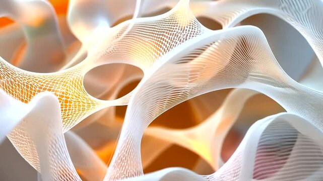 Microscopic View of Bioengineered Polymer for Medical Applications