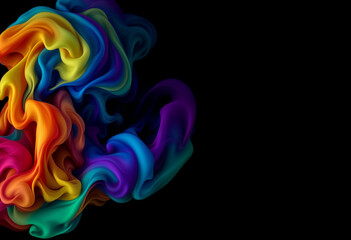 abstract colorful smoke