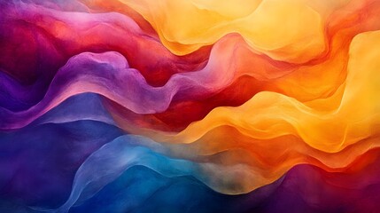 Obraz premium Abstract Colorful Waves of Painted Fabric Texture