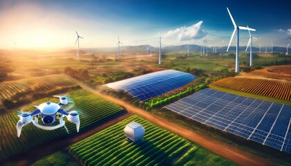 Farms are integrated with advanced technology everywhere.  