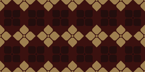 Seamless vector patterns, abstract floral background, brown background, Modern stylish design, geometric shape