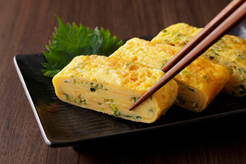 葱入りの卵焼き