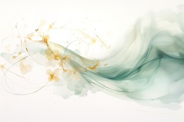 Natural luxury of abstract liquid art in spirit ink technique. Delicate and dreamy wallpaper. A mixture of colors that creates transparent waves. For posters, other printed matter
