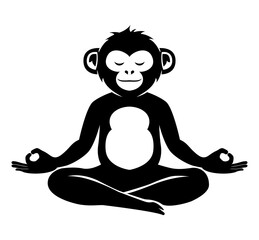 monkey gorilla chimpanzee logo creative and original for your business or company logotype vector illustration isolated on white background