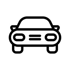 Car Icon editable vector, isolated on background