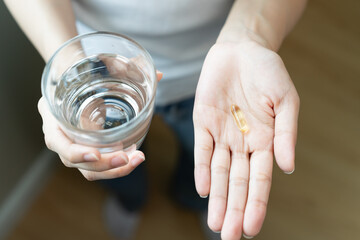 person take supplement vitamin in the morning.