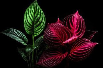 abstract dark leaves texture, nature background, tropical leaf
