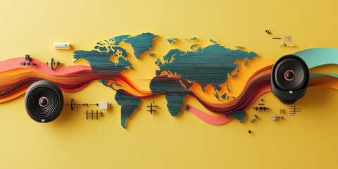 Global Sound Waves: A World Connected Through Music and Technology