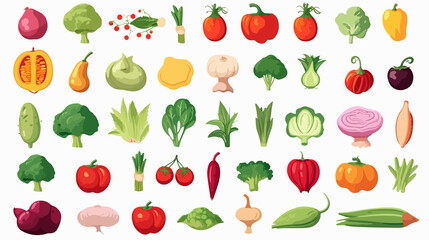 Colorful Vegetable Infographic Cartoon Illustration for Educational Purposes