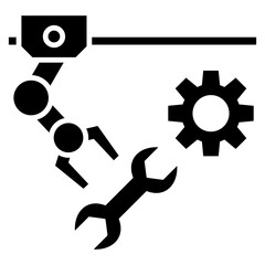 robotic maintenance icon