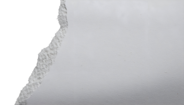 white paper ripped message torn