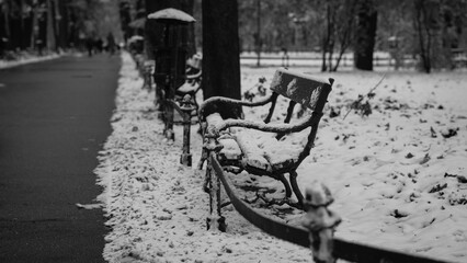 Lovely winter details in the city of Krakow in Poland.