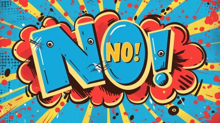Fototapeta premium Vector illustration of a comic speech bubble with 