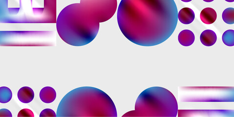 Circles and triangles modern art. Vector Illustration For Wallpaper, Banner, Background, Card, Book Illustration, landing page