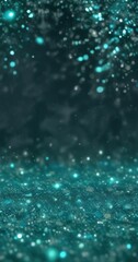 Fototapeta premium Aqua turquoise and teal green bokeh glitter sparkle background, sparkle, green, texture