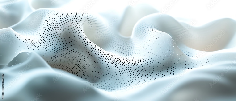 Poster 3d render of an abstract network