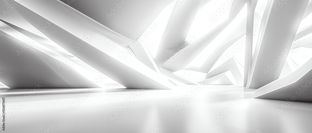 Poster 3d render of an abstract network