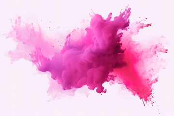 Bright colorful watercolor splash splatter stain brush strokes on white background. Modern vibrant aquarelle spot. Rainbow trendy isolated design on white. Element. Vector watercolor illustration.
