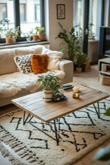 Cozy and Inviting Living Room with Rustic Decor
