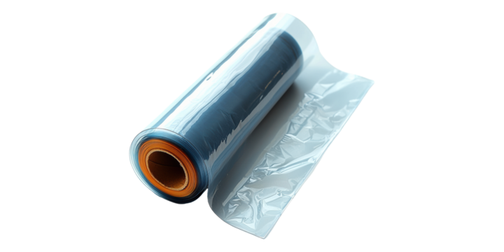Roll of clear plastic film isolated on transparent background - Powered by Adobe