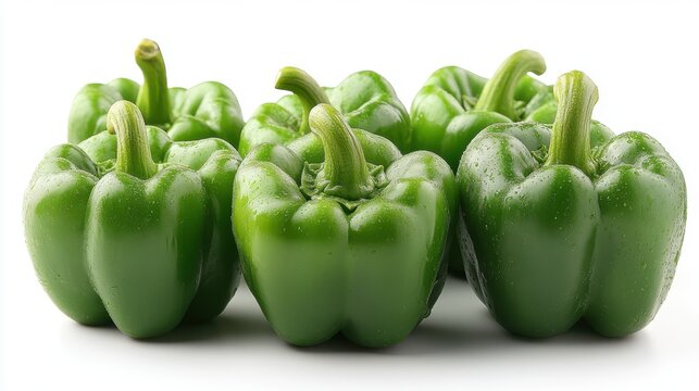 a group of green bell peppers - Powered by Adobe