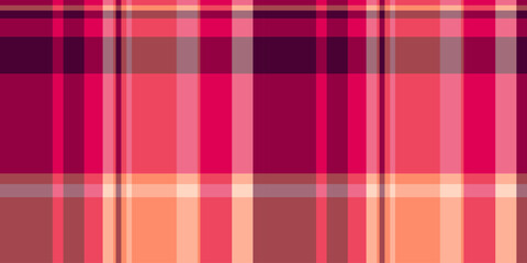 Professional pattern fabric textile, turkish plaid tartan seamless. Wide vector check texture background in red and pink colors.