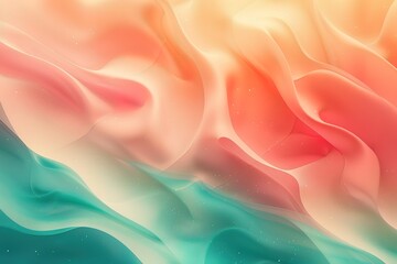 Obraz premium Vivid rainbow colors colorful smooth waving silk textured wallpaper background banner. 