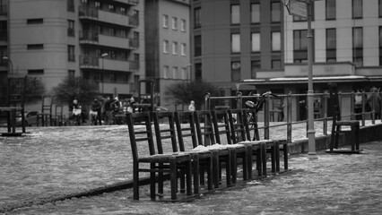 Lovely winter details in the city of Krakow in Poland.