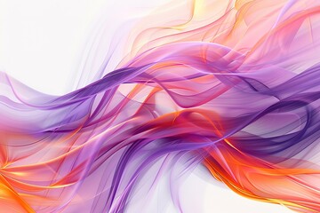 Obraz premium Abstract smooth color wave vector. Curve flow motion illustration 