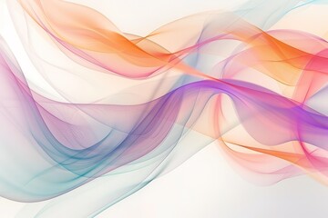 Fototapeta premium Abstract smooth color wave vector. Curve flow motion illustration 