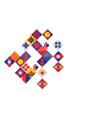 Fototapeta premium Geometric Graphic Element Shape Colorfull