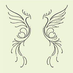 double phoenix tattoo