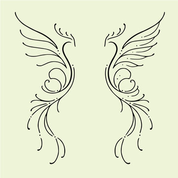 double phoenix tattoo