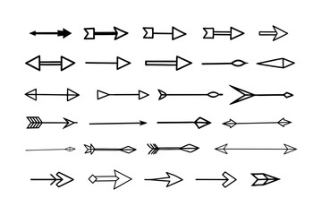 set of arrow icons, Arrow vector collection, Vector illustration on white background