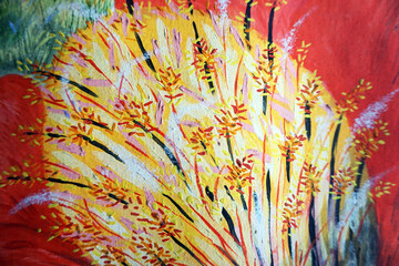 art  painting  abstract  oil color flower nature imagination	