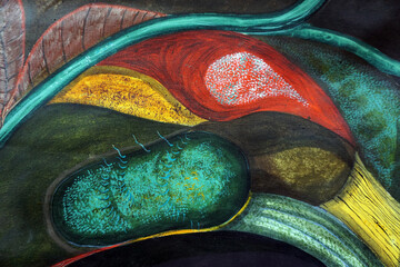 art  painting  abstract  oil color flower nature imagination	