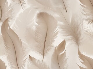Delicate feather texture against a neutral background