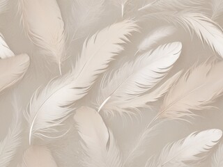 Delicate feather texture against a neutral background