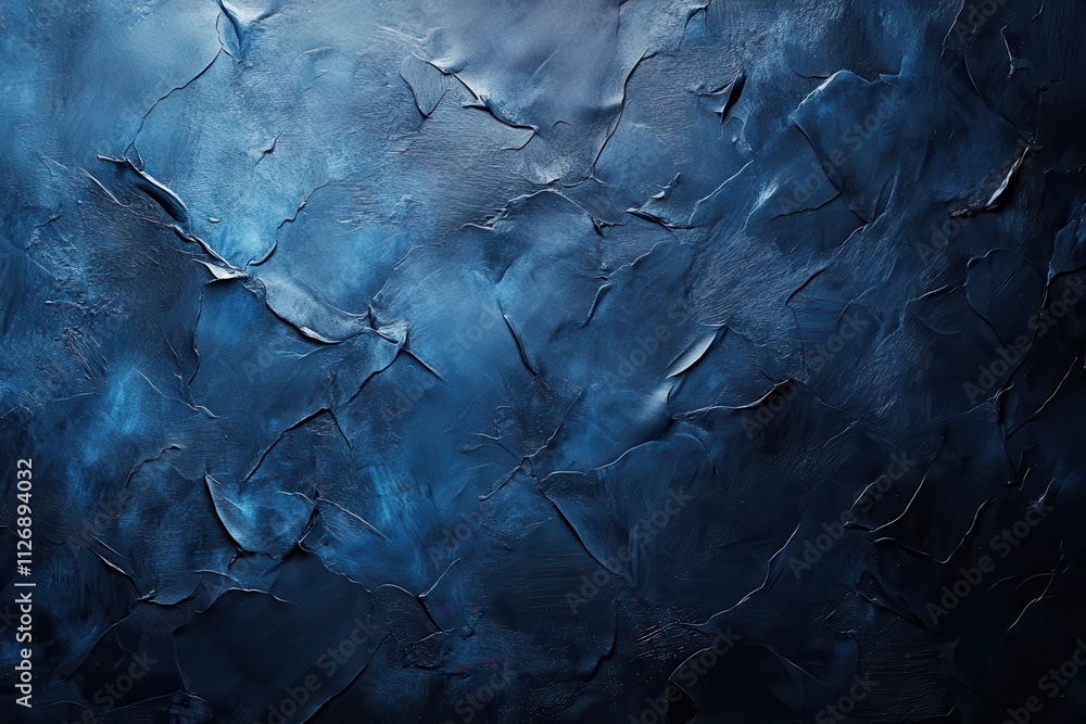 Aufkleber A textured blue background with dark, layered patterns, creating a sense of depth and intrigue.
