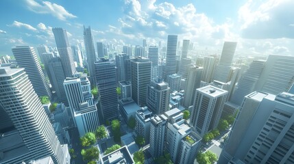 Obraz premium Cityscape with Graphic of Network Concept Bangkok