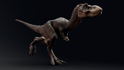 Baby Trex of background. 3d model rendering