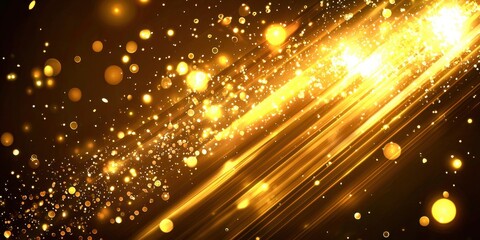 Obraz premium Gold colored background with a lot of sparkles