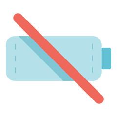 no battery flat icon