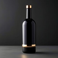 Fototapeta premium Bottle of wine is sitting on a table