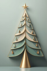 Merry Christmas! This origami paper Christmas tree is the perfect holiday card decoration